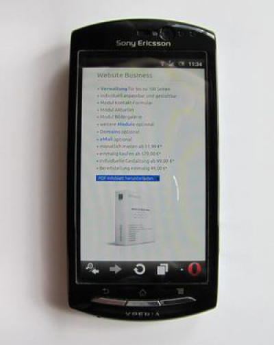 Mobile Datendienste Website Internet Smartphone Mobiltelefon